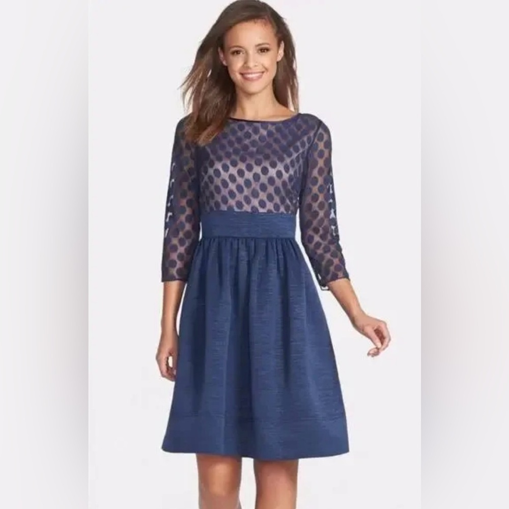 Elegant Navy Blue Dress